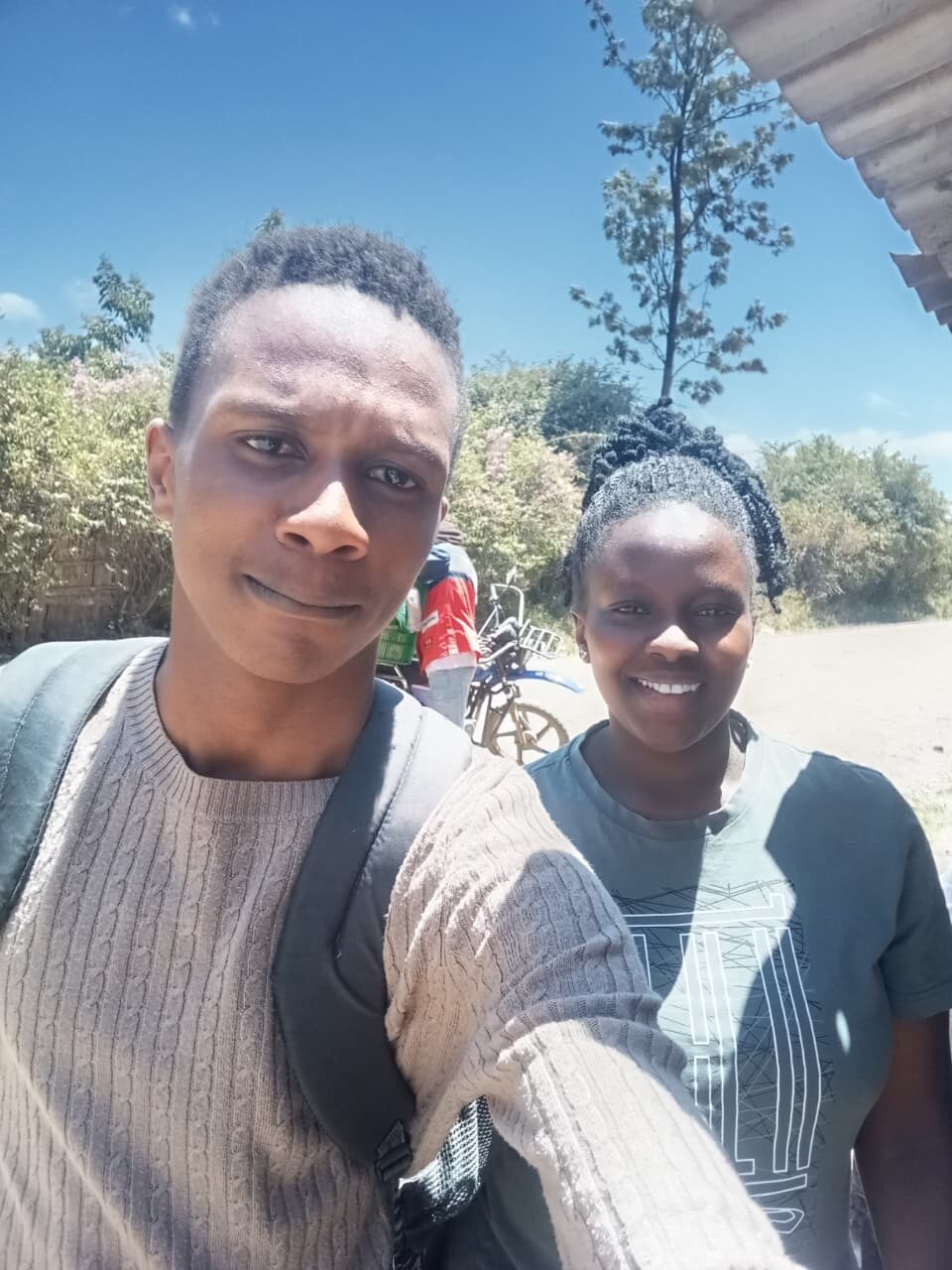 George Ngugi with Grace Wanjeri, Subukia