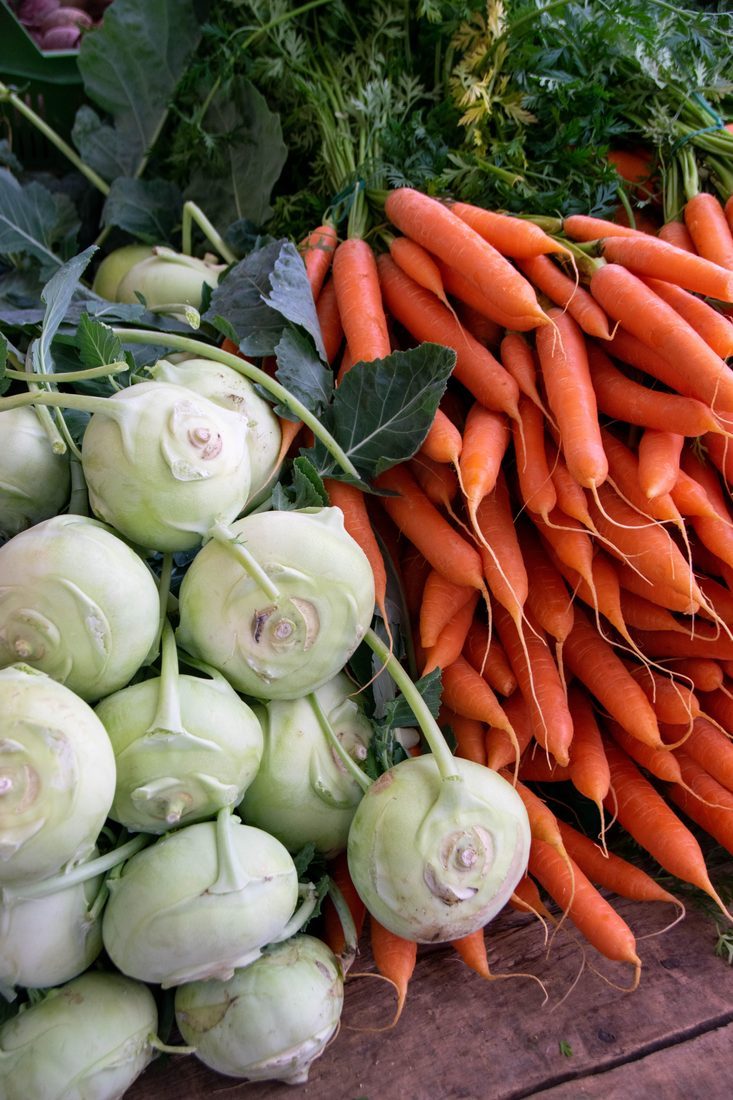 Fresh market produce, ready to scan